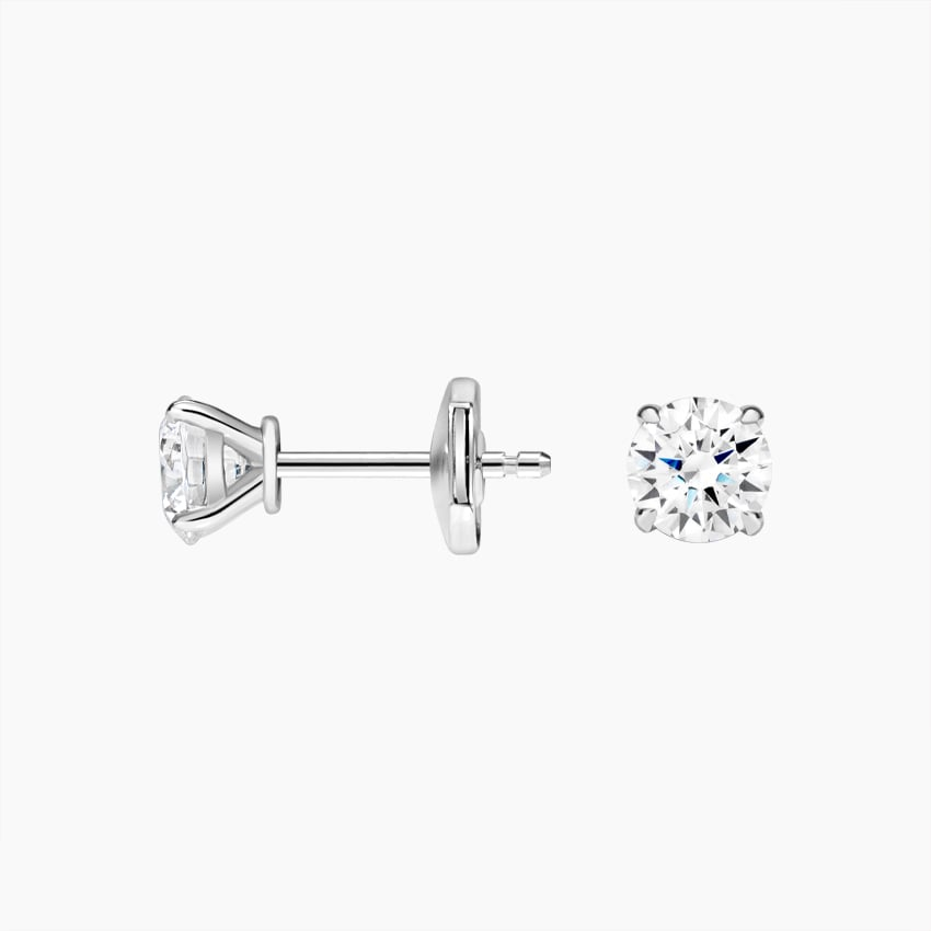 1 CTW Claw Prong Diamond Stud Earrings