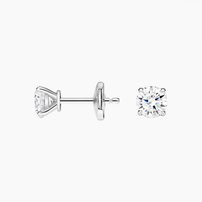 1 CTW Claw Prong Diamond Stud Earrings