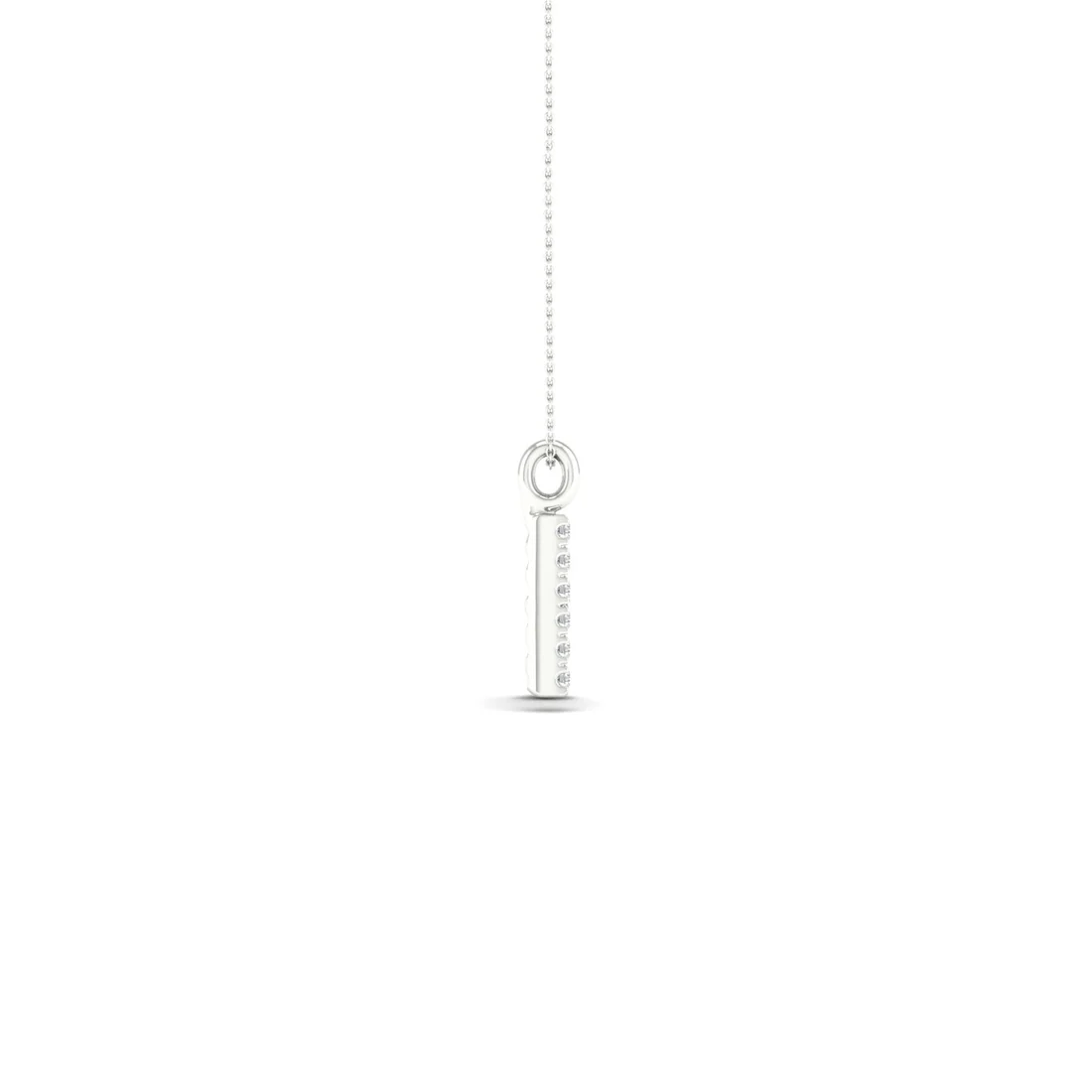 0.065CTW Lab Grown Diamond H Letter Pendant