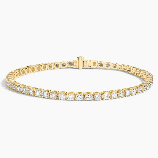 3CTW 7 inch Lab Grown Diamond Line Tennis Bracelet in Gold