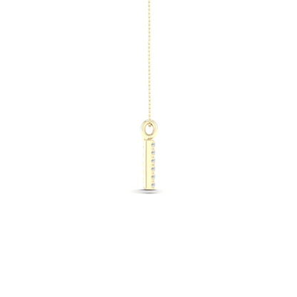 0.065CTW Lab Grown Diamond H Letter Pendant
