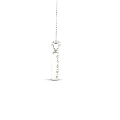 0.05 CTW Lab Grown Diamond R Letter Pendant