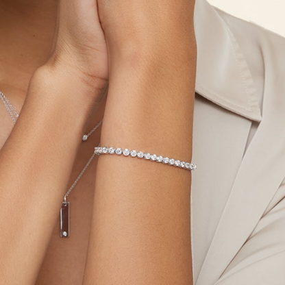5CTW 6.5 inch Certified Lab Grown Diamond Line Tennis Bracelet