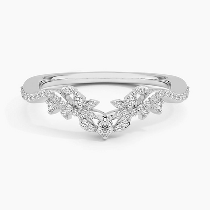 0.17 CTW 18k White Gold Women's Stacking Lab Grown Diamond Ring