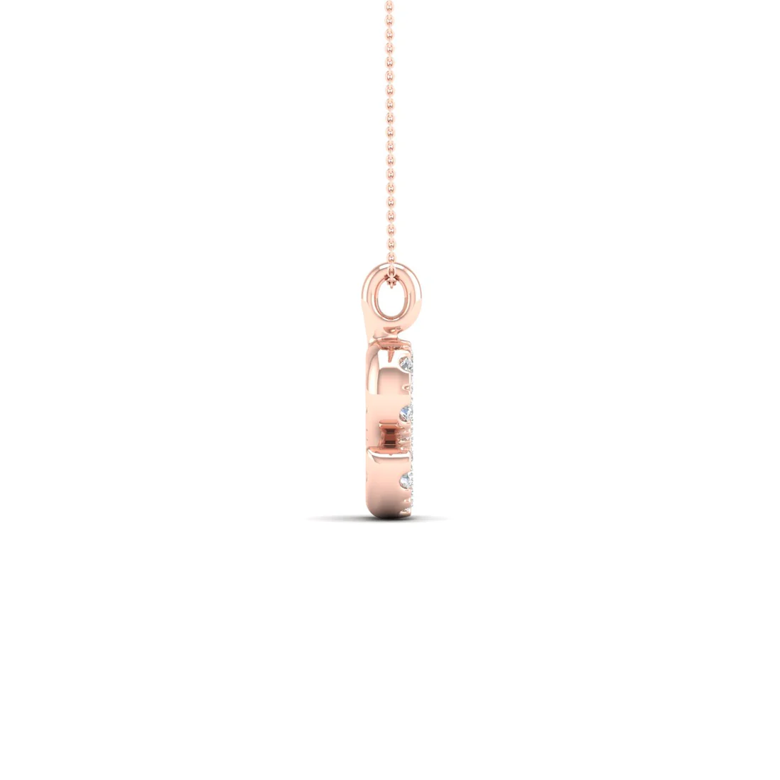 0.065 CTW Lab Grown Diamond S Letter Pendant