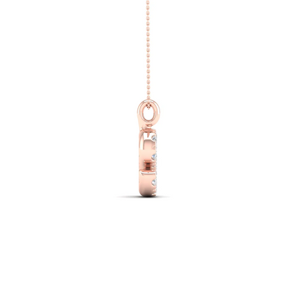 0.065 CTW Lab Grown Diamond S Letter Pendant