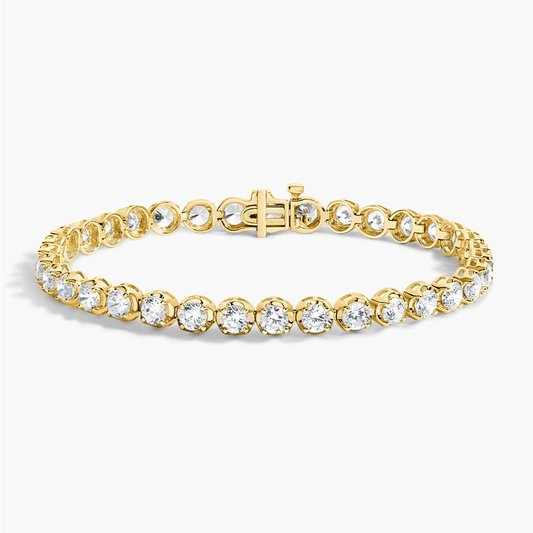 5CTW 6.5 inch Certified Lab Grown Diamond Line Tennis Bracelet