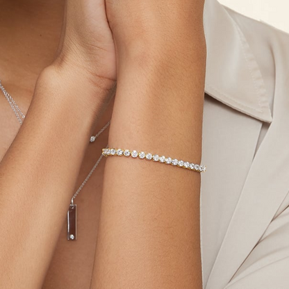 5CTW 6.5 inch Certified Lab Grown Diamond Line Tennis Bracelet