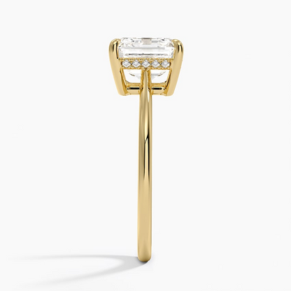 2 1/2CT Asscher Lab Grown Diamond Solitaire Ring