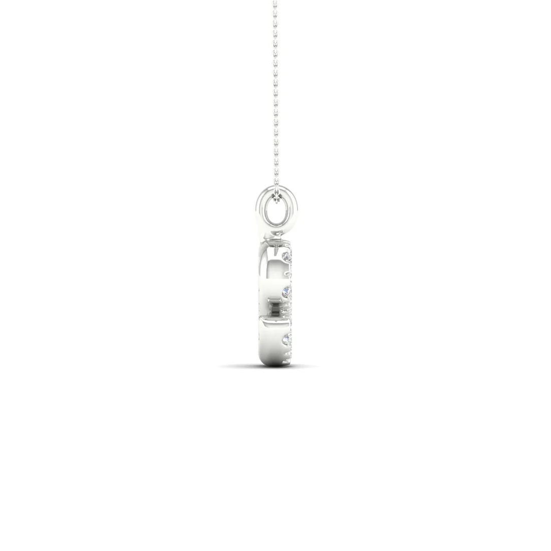 0.065 CTW Lab Grown Diamond S Letter Pendant