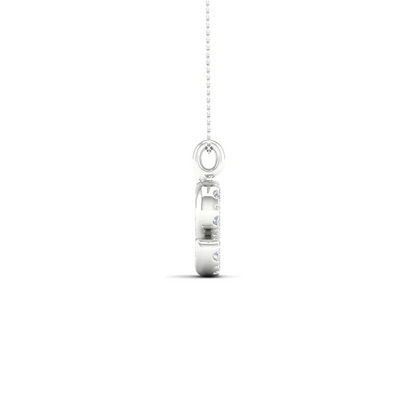0.065 CTW Lab Grown Diamond S Letter Pendant