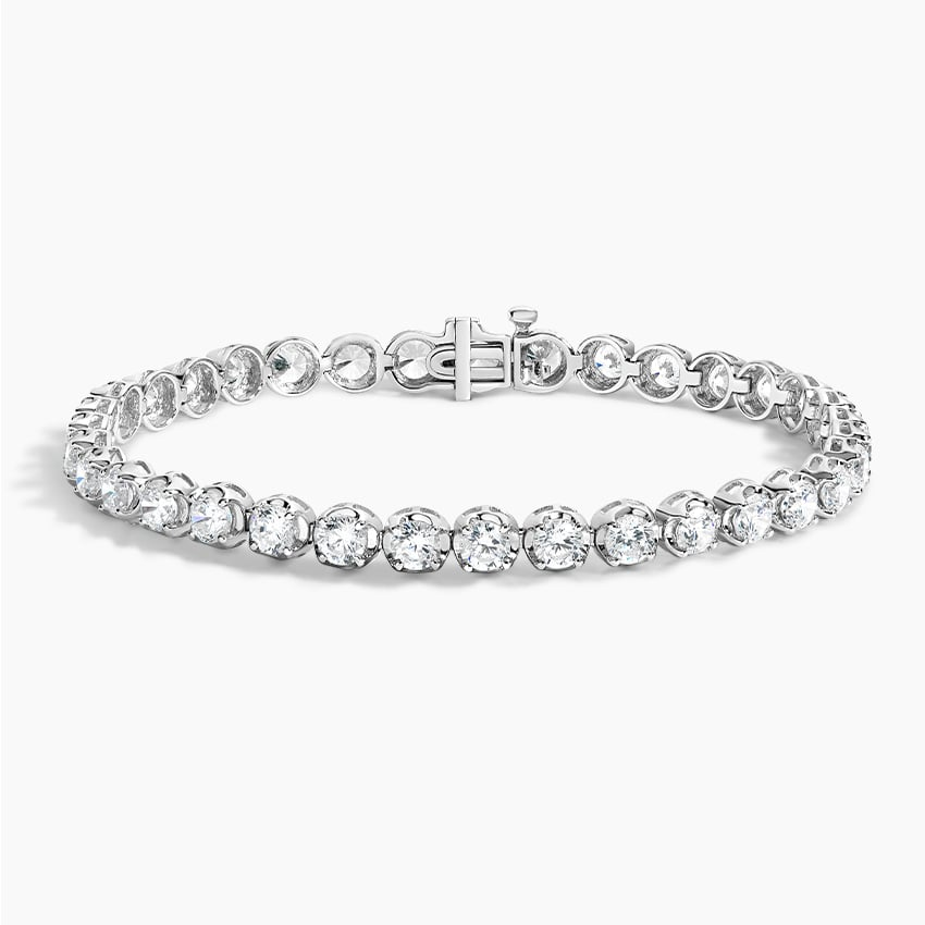 5CTW 6.5 inch Certified Lab Grown Diamond Line Tennis Bracelet