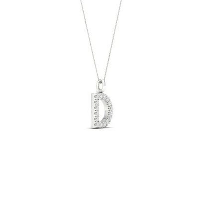 0.065CTW Lab Grown Diamond D Initial Pendant