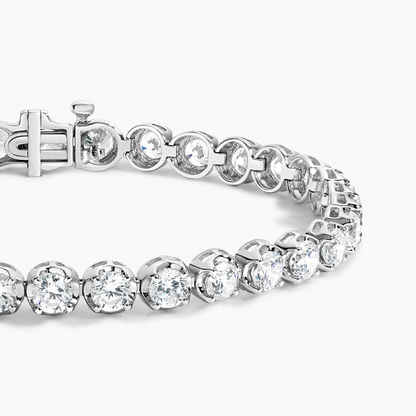 5CTW 6.5 inch Certified Lab Grown Diamond Line Tennis Bracelet