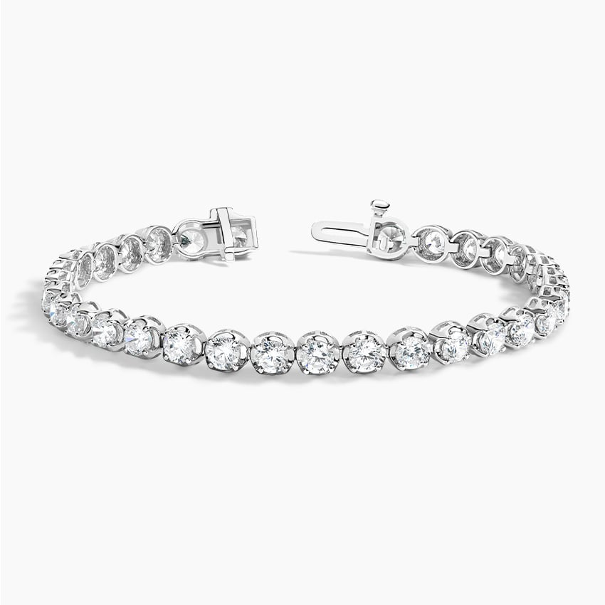 5CTW 6.5 inch Certified Lab Grown Diamond Line Tennis Bracelet