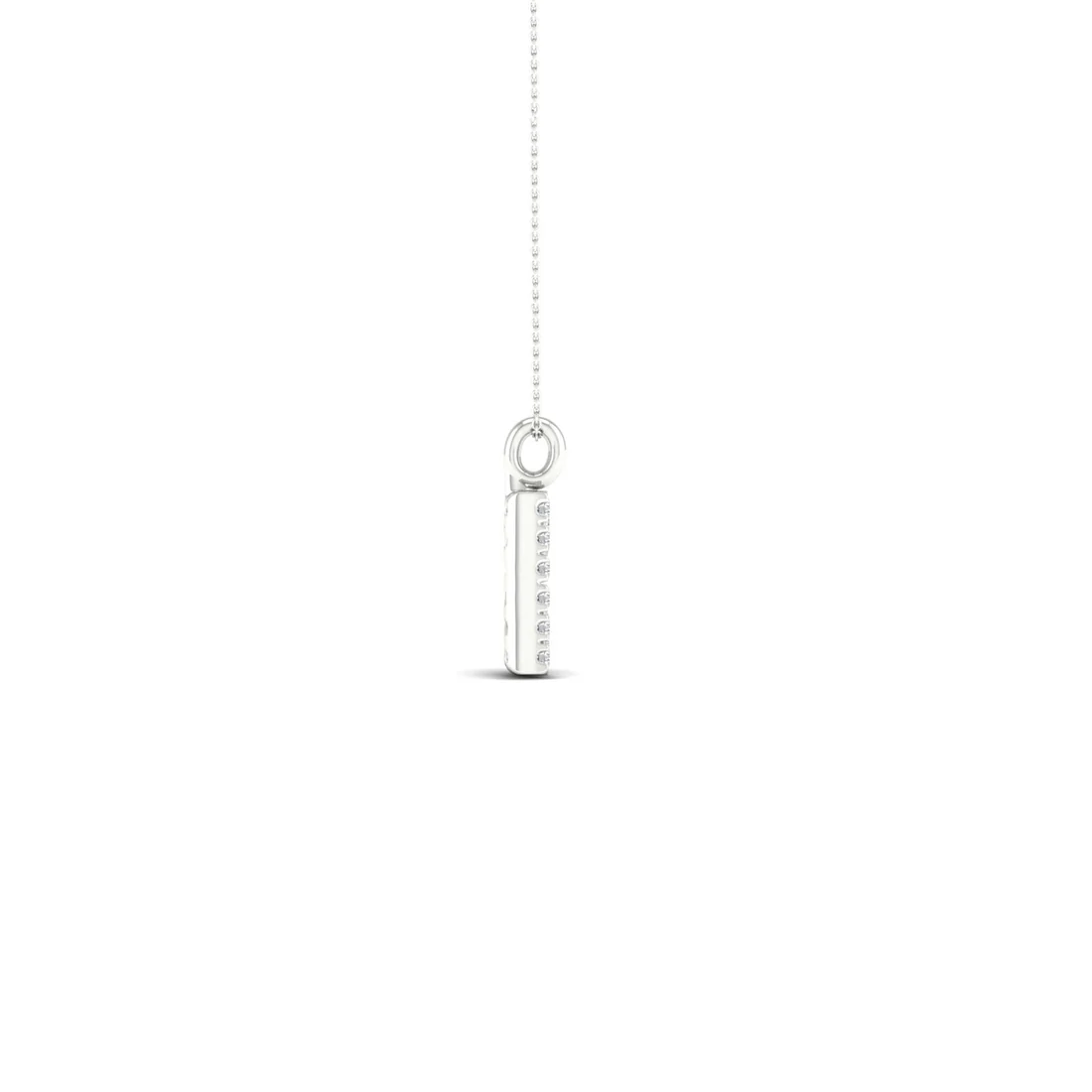 0.065CTW Lab Grown Diamond D Initial Pendant