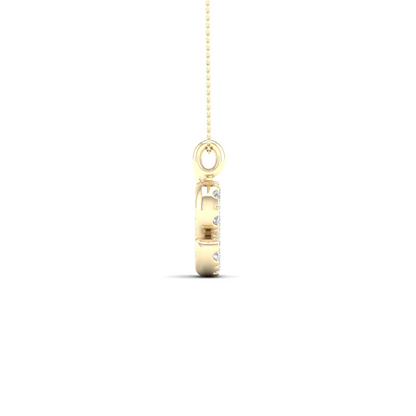 0.065 CTW Lab Grown Diamond S Letter Pendant