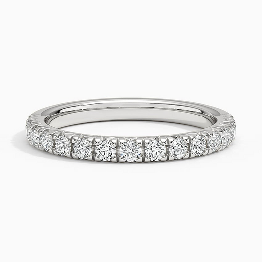 0.45CTW Lab Grown Diamond Simple Solitaire Wedding Band