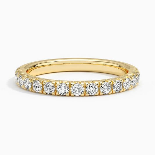 0.45CTW Lab Grown Diamond Simple Solitaire Wedding Band