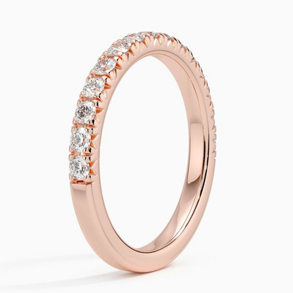 0.45CTW Lab Grown Diamond Simple Solitaire Wedding Band