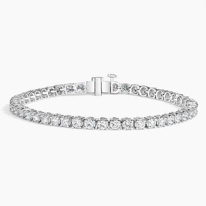 4CTW 7 inch Round Lab Grown Diamond Line Tennis Bracelet