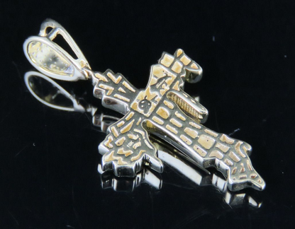 0.25 CTW Lab Grown Diamond Dripping Cross Pendant