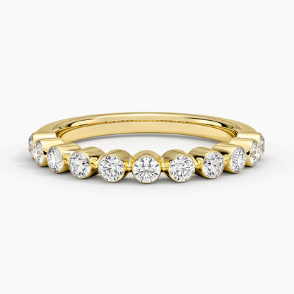 0.45CTW Full Bazel Set Lab Grown Diamond Wedding Band
