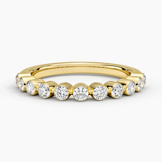 0.45CTW Full Bazel Set Lab Grown Diamond Wedding Band