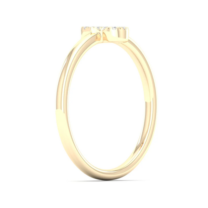 0.06Ctw Lab Grown Diamond Hamsa Fashion Ring