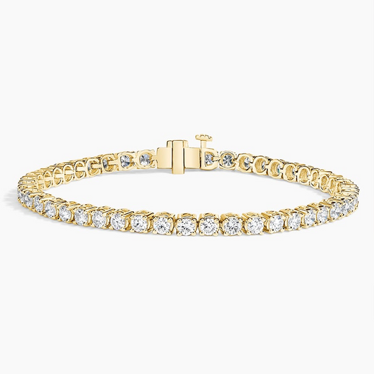 4CTW 7 inch Round Lab Grown Diamond Line Tennis Bracelet
