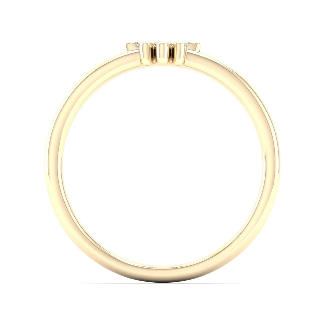 0.06Ctw Lab Grown Diamond Hamsa Fashion Ring