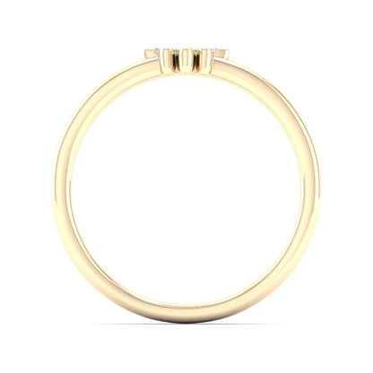 0.06Ctw Lab Grown Diamond Hamsa Fashion Ring