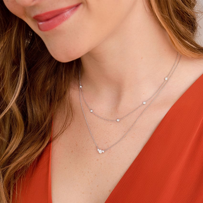 1/3 CTW Lab Grown Diamond Trio Pendant
