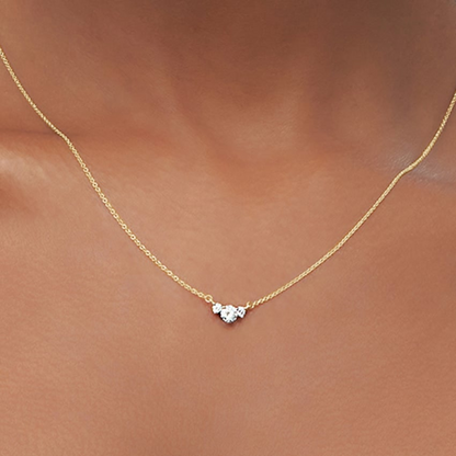 1/3 CTW Lab Grown Diamond Trio Pendant