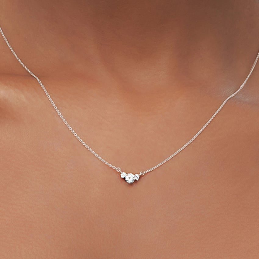 1/3 CTW Lab Grown Diamond Trio Pendant