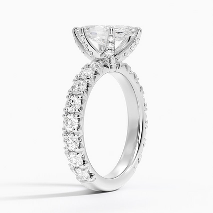 1 1/2CT Marquise Lab Grown Diamond Gold Engagement Ring