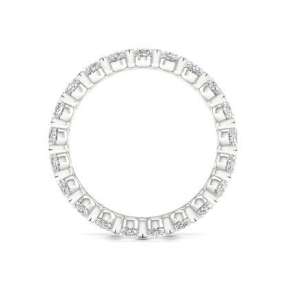 3 CTW Oval Diamond Eternity Lab Grown Diamond Wedding Band