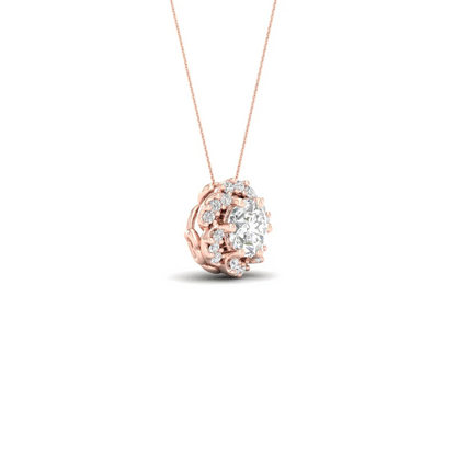 0.70 CTW Lab Grown Diamond Round Pendant