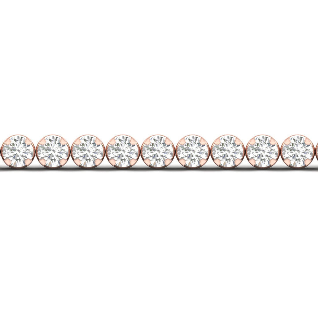 7.00CTW Four Prong Lab Grown Diamond Round Classic Tennis Bracelet