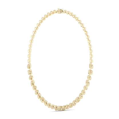 6.60CTW Multi Shape Halo Lab Grown Diamond Necklace