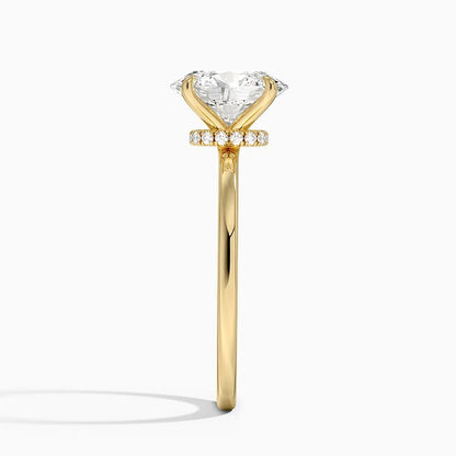 2 CT Solid Yellow Lab Grown Diamond Solitaire Engagement Ring