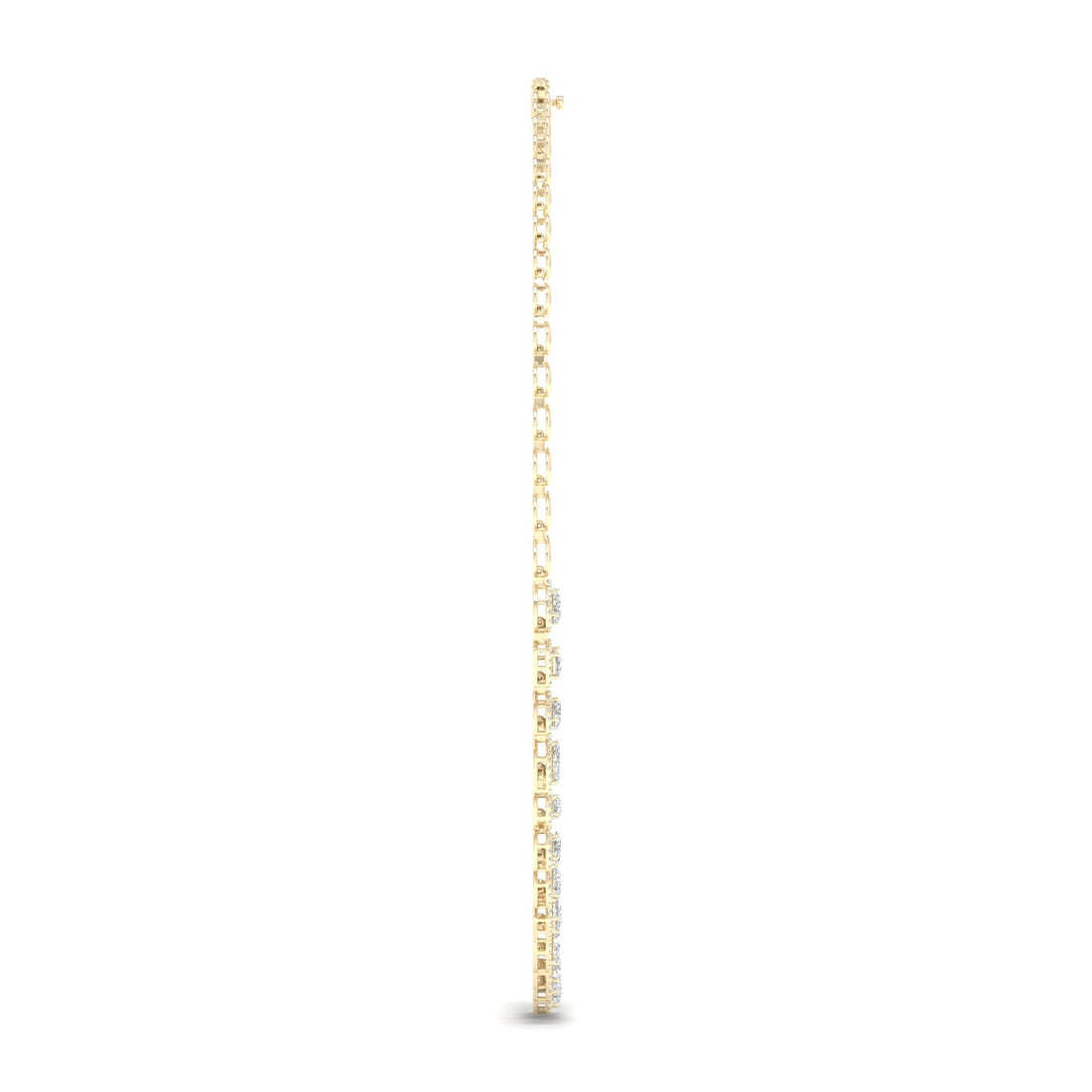 6.60CTW Multi Shape Halo Lab Grown Diamond Necklace