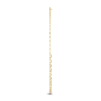 6.60CTW Multi Shape Halo Lab Grown Diamond Necklace