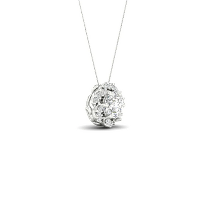 0.70 CTW Lab Grown Diamond Round Pendant