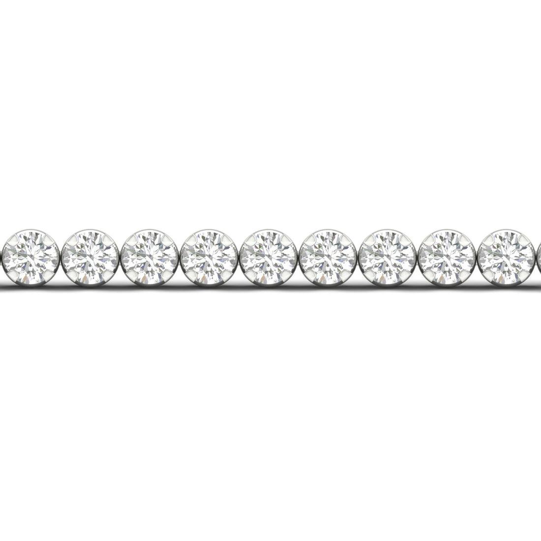 7.00CTW Four Prong Lab Grown Diamond Round Classic Tennis Bracelet
