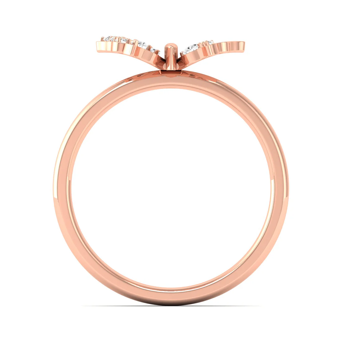 0.15Ctw Butterfly Lab Grown Diamond Fashion Ring