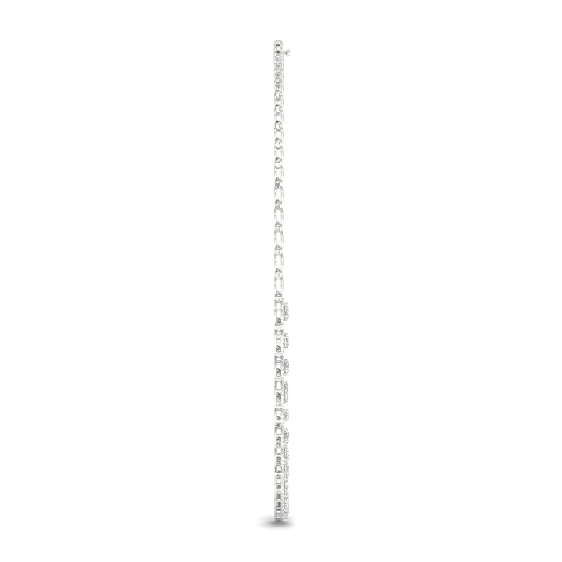 6.60CTW Multi Shape Halo Lab Grown Diamond Necklace