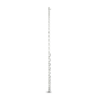 6.60CTW Multi Shape Halo Lab Grown Diamond Necklace