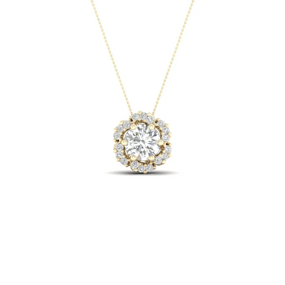 0.70 CTW Lab Grown Diamond Round Pendant
