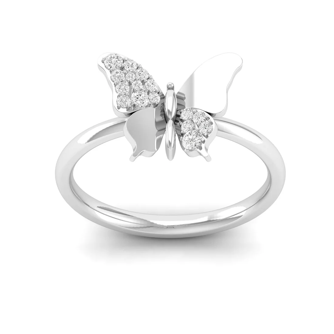 0.15Ctw Butterfly Lab Grown Diamond Fashion Ring